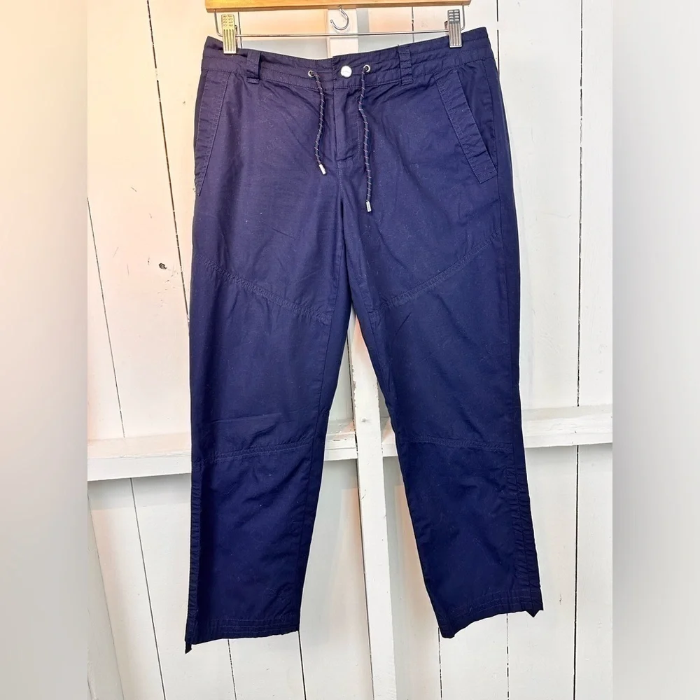 Lauren Ralph Lauren Active Blue Ankle Length Casual Navy Blue Pants Size 4 - Picture 2 of 10